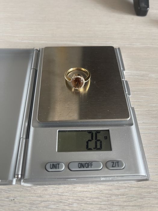 Inel aur galben 14k cu piatra sultanit