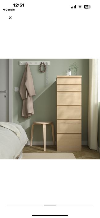 Corp cu sertare ikea, nou