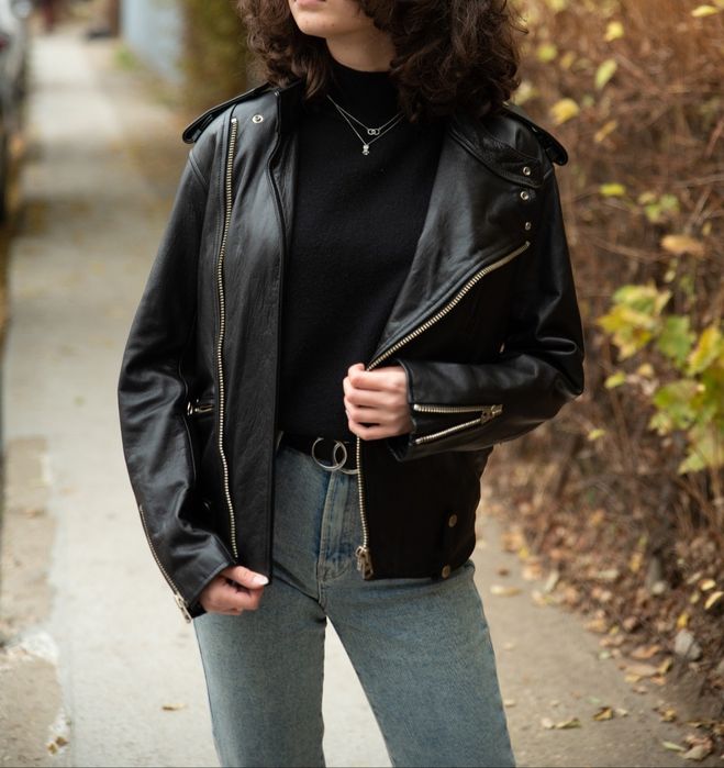 Geaca captusita din piele