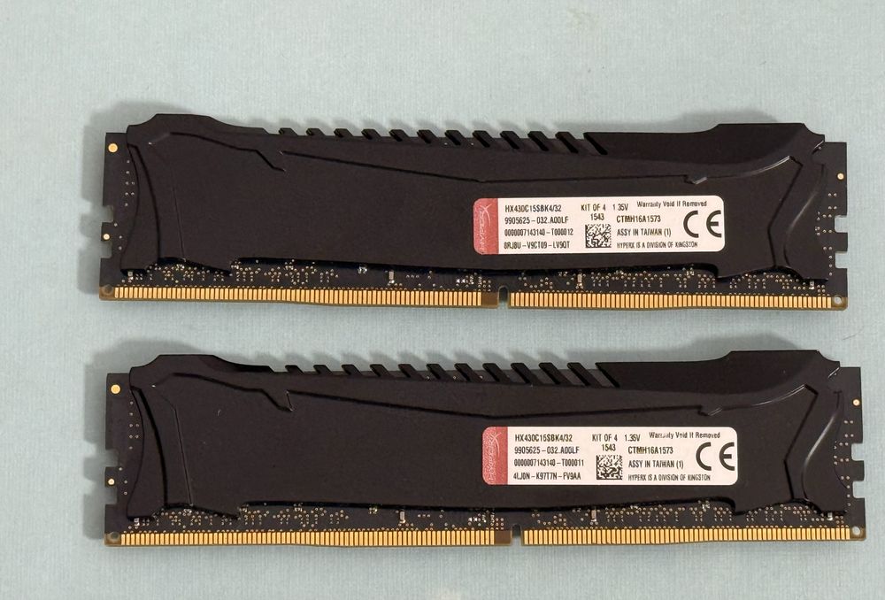 RAM Kingston HyperX – 2x8GB 3000 Mhz DDR4