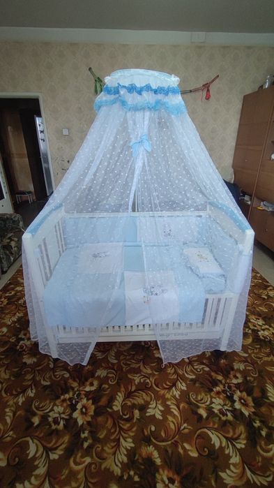 Продаю Детскую  КРОВАТКУ+Люлька НОВАЯ