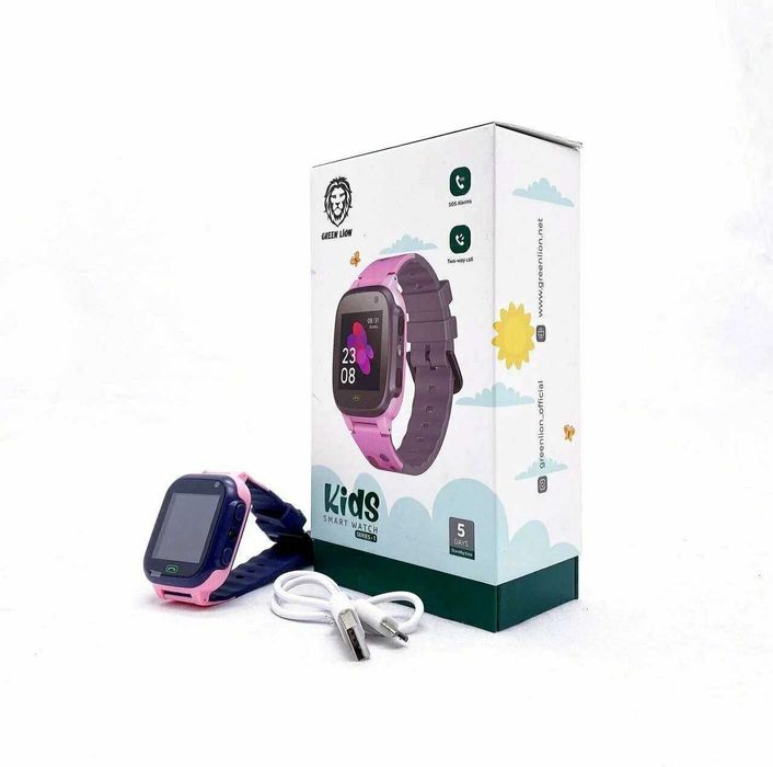 Green Lion Детские Умные Часы 2G GPS 400 мАч. Есть доставка