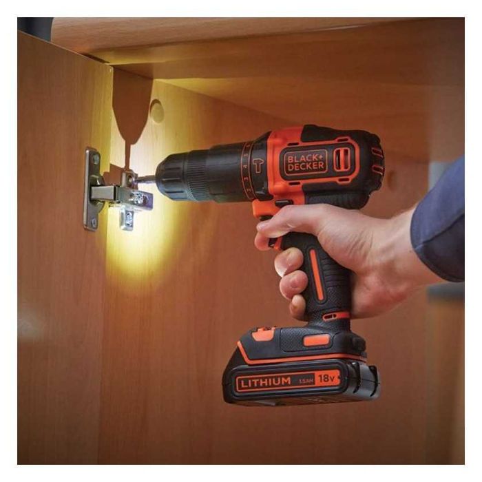 Акумулаторен ударен винтоверт BLACK & DECKER BDCHD18K, 18 V