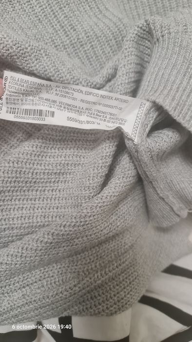 Pulover Pull & Bear gri M