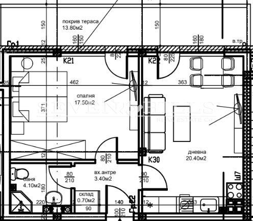 Продава се Двустаен апартамент в Пловдив, Остромила - 75 кв.м за 874 €/кв.м - Снимка #2