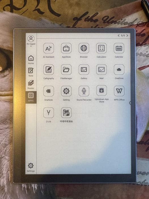 Tableta E-ink Kloudnote Slim 10.3 ca reMarkable Boox