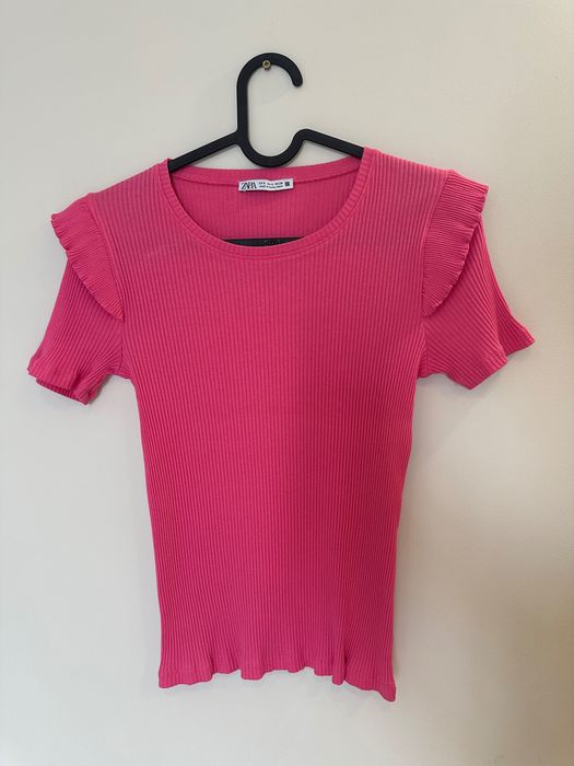 Блуза с къс ръкав ZARA