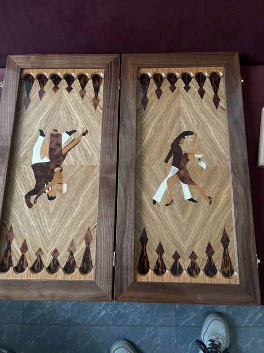 Шахматный стол ручной работы