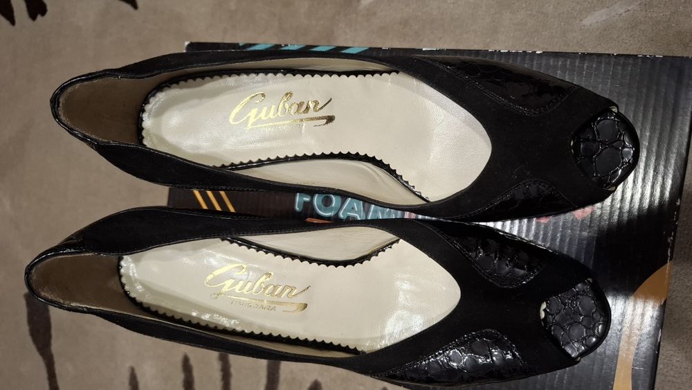 Pantofi gala cu toc, cizme piele lungi