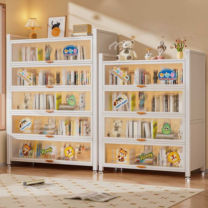 Шкаф с прозрачной дверцей/организованное хранения книг