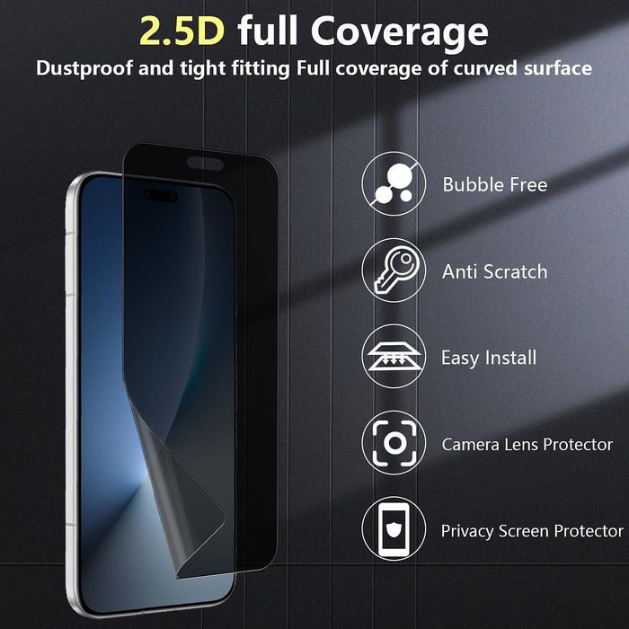 Матов privacy хидрогел протектор за дисплей за honor magic8 pro - anti