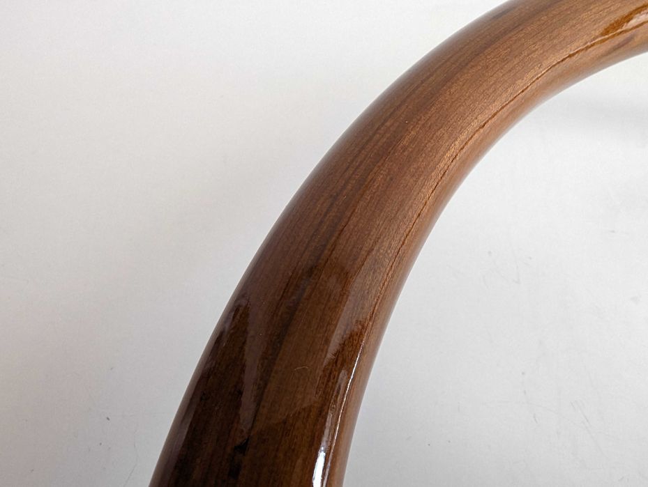 Волан Класически Дървен Винтидж 38см Нов Махагонов Хромиран