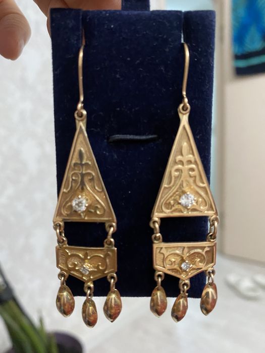 Серьги с бриллиантами эксклюзив