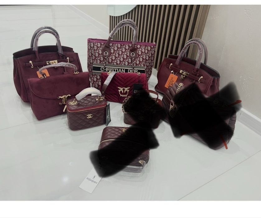 Различни брандове  малки и големи чанти