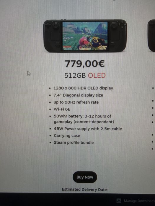 Steam deck 512 gb