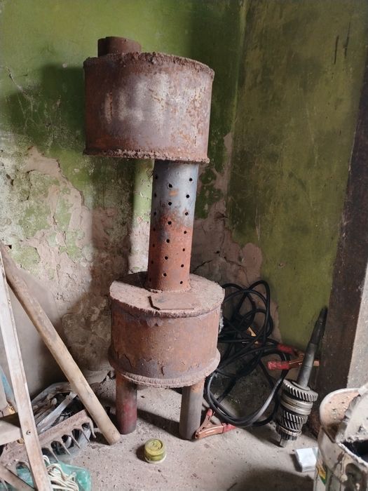 Продам печь на отработке и буржуйку