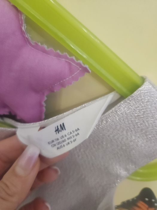 Rochie fetite serbare argintie H&M