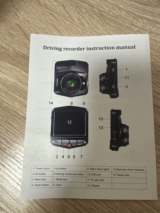 Видеорегистратор HD CAR DVR 1080P