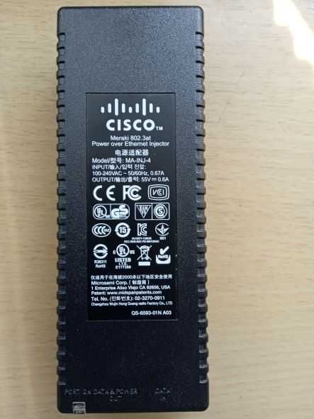 CISCO Meraki MR 802.3at PoE Injector. гр. Варна Чаталджа • OLX.bg
