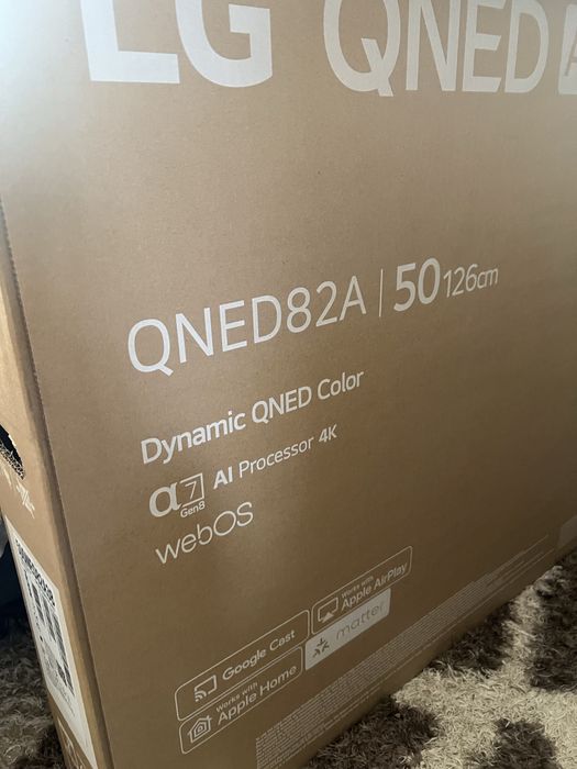 Televizor LG QNED82A 50 inch 126 cm defect ecran spart pentru piese