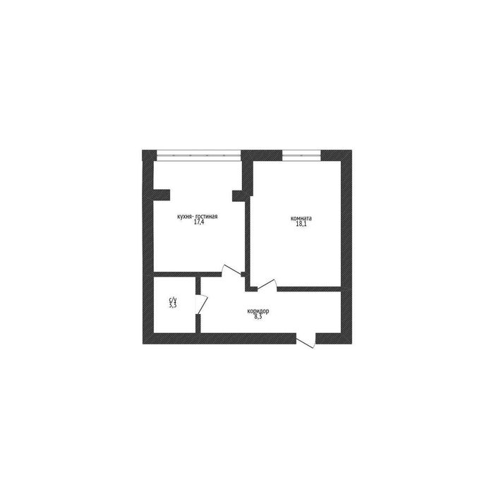 В продаже 2х комнатная квартира