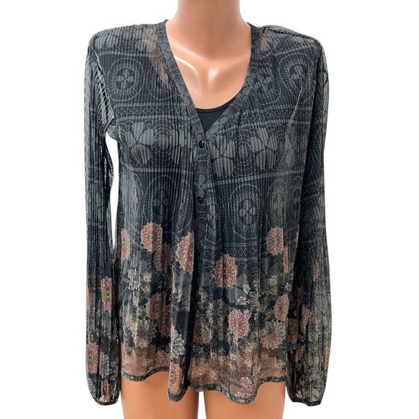 Дамска блуза DESIGUAL размер L цветя