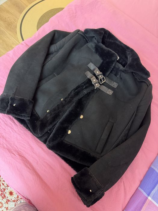 Короткая дубленка