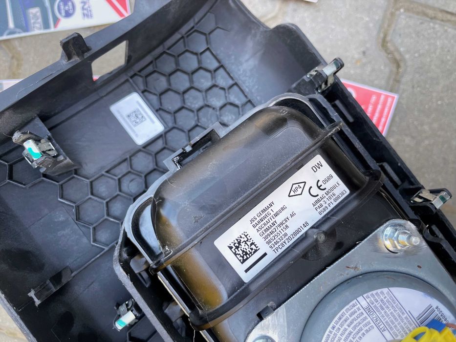 Renault Trafic kit airbag volan - pasager NEGRU / GRI - set centuri