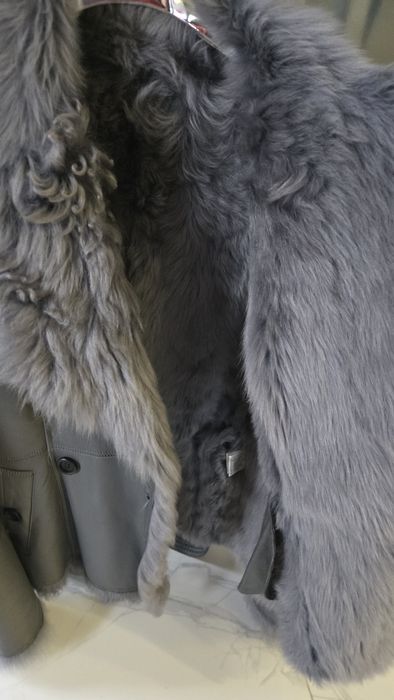 Кожено палто ново размер S