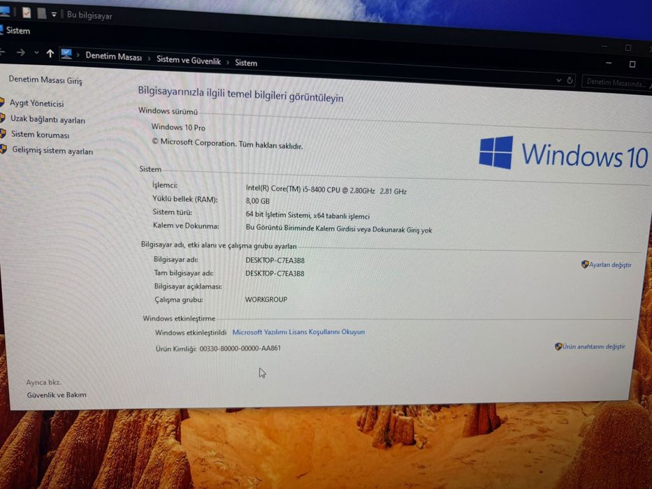 Настолен компютър Intel Core i5-8400 / 8GB RAM / Windows 10 Pro