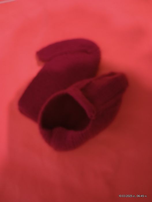 Домашно плетени вълнени чорапи