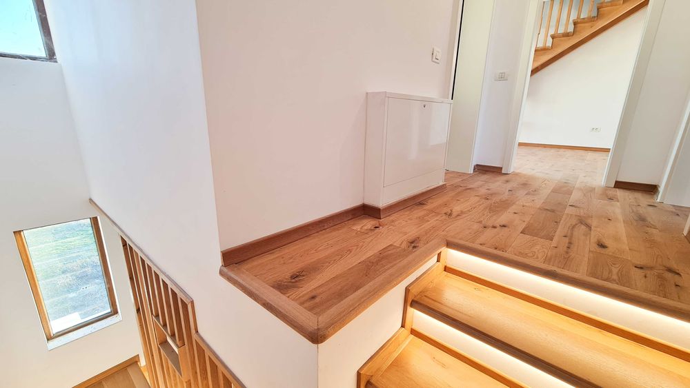 Casa noua gata de mutare cu semineu, pompa de caldura, incalzire prin pardoseala, 150mp utili, cartier Green City la 10km de Bucuresti,