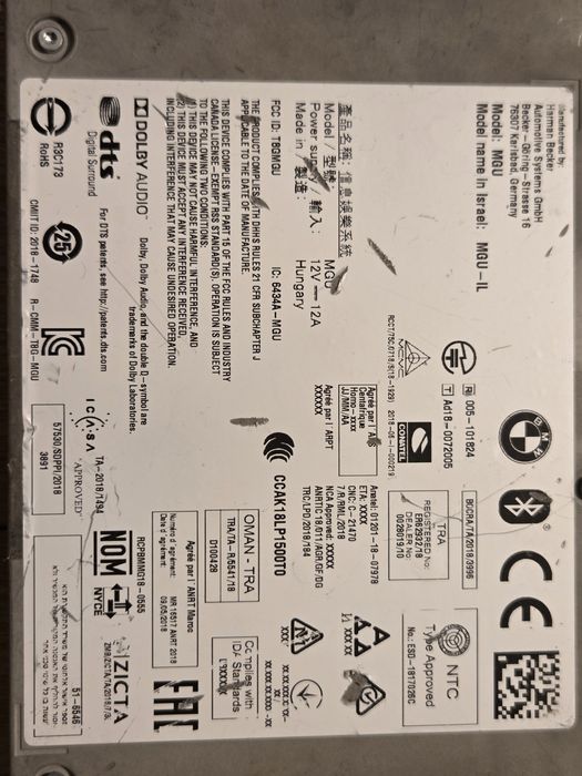 BMW MGU JAP Headunit