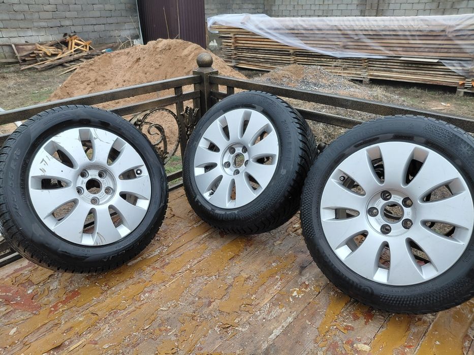 Диски с шинами R16  Continental Winter contact