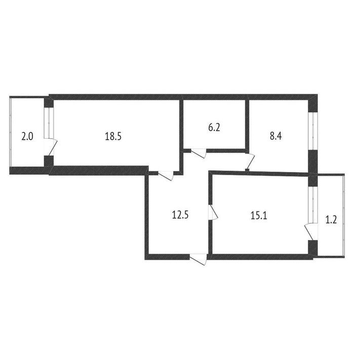 продам 2-х ком. квартиру в центре города