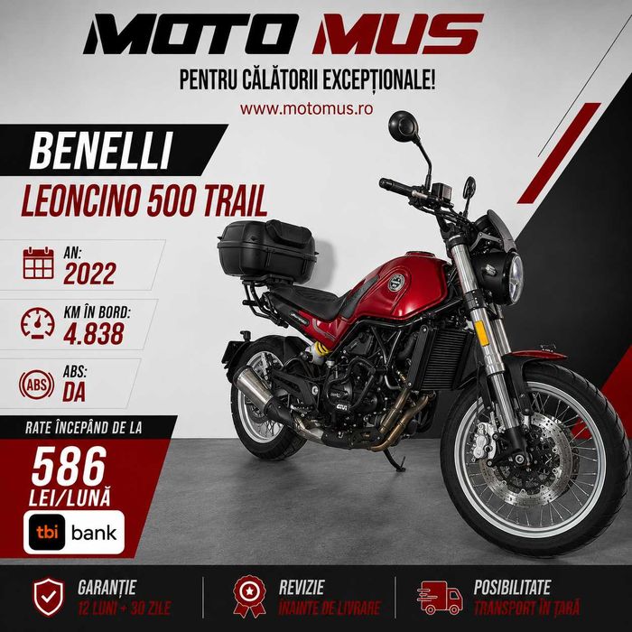 Motocicleta Benelli Leoncino 500 Trail ABS | BND68446 | motomus.ro