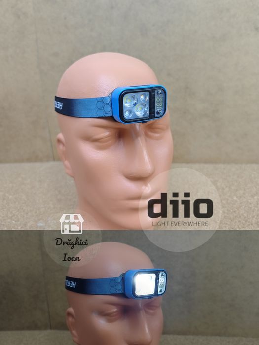 Lanterna PREMIUM de cap cu afisaj digital si leduri CREE P35