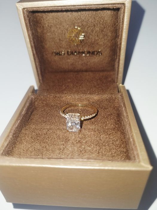 Inel ,diamant ,unicat,2,26CT,aur 14 k,Brilliant