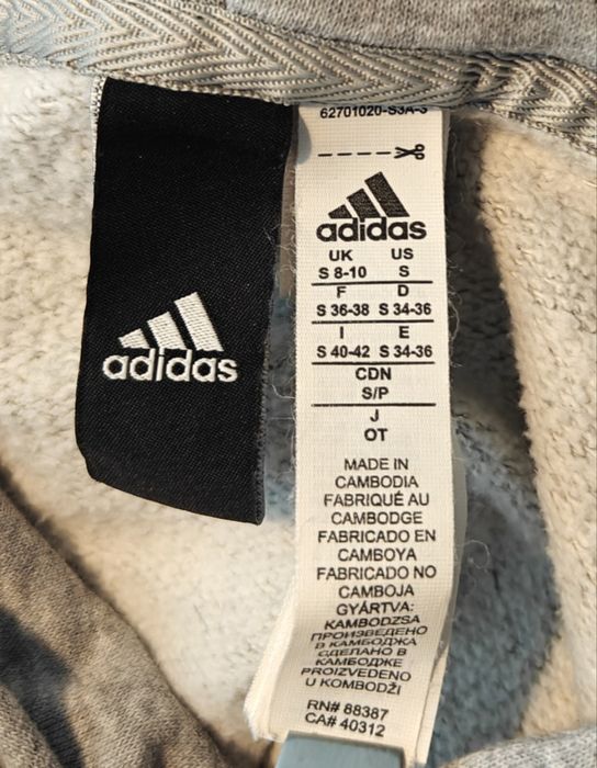 Hanorac / Bluză Adidas | Gri | Mărime S (36–38) | Stare foarte bună