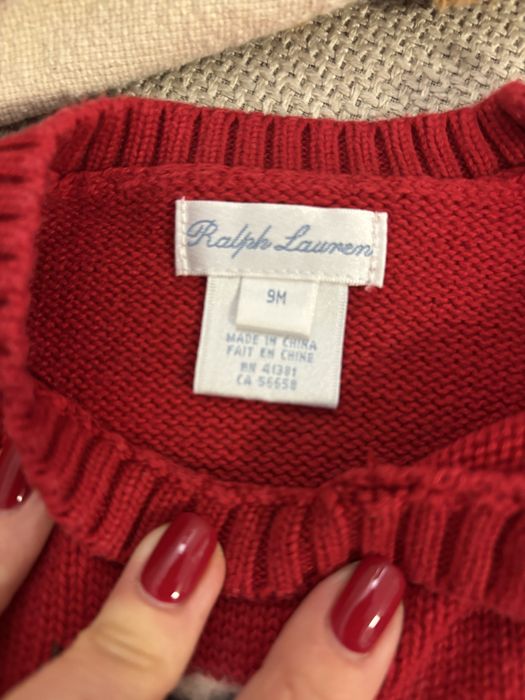 Ralph Lauren пуловер 6 месеца
