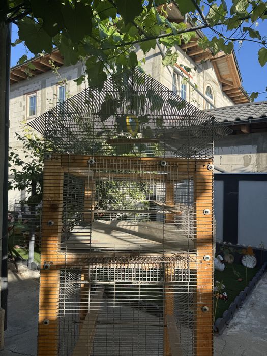 Cușca pasari , 2 compartimente