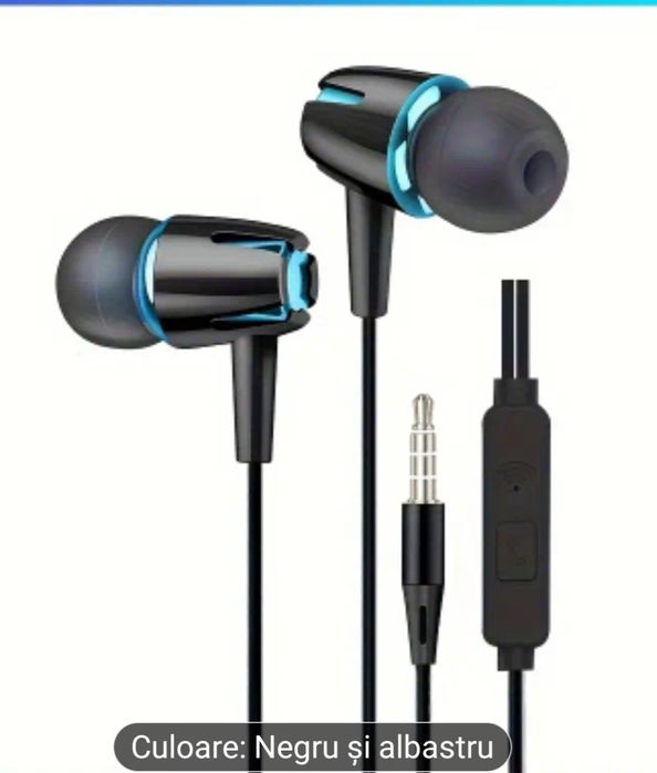 Căști cu microfon și mufă Jack