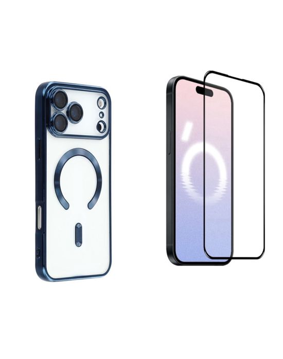 Husa Wireless Luxury + Folie Sticla Iphone 17/17 AIR/17 PRO/17 PRO MAX