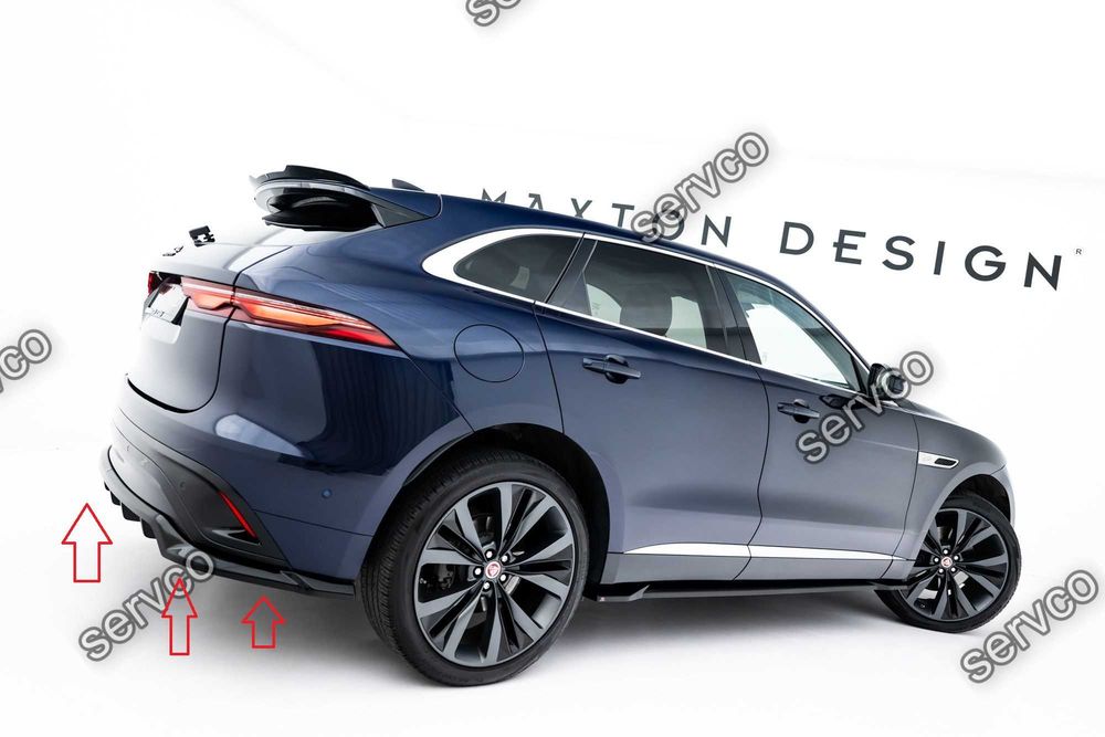 Prelungire splitter bara spate Jaguar F-Pace R-Sport Mk1 Facelift 2020-2025 v2 - Maxton Design