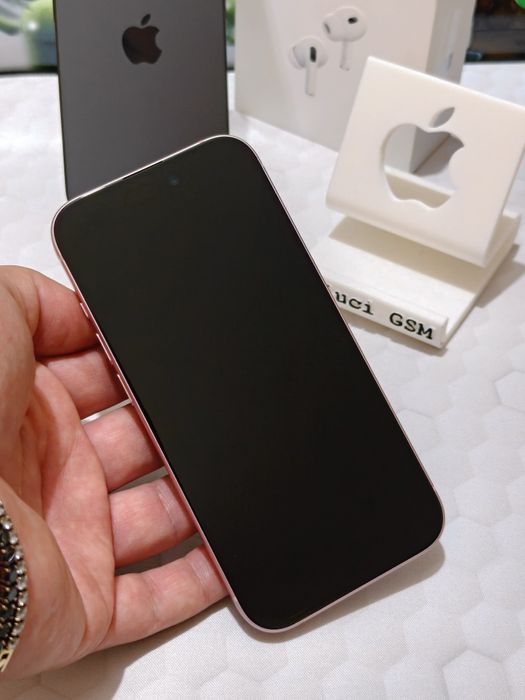 iPhone 15 5G (Pink) Rose Edition 128GB ca NOU impecabil cu 94% Ofertă Preț