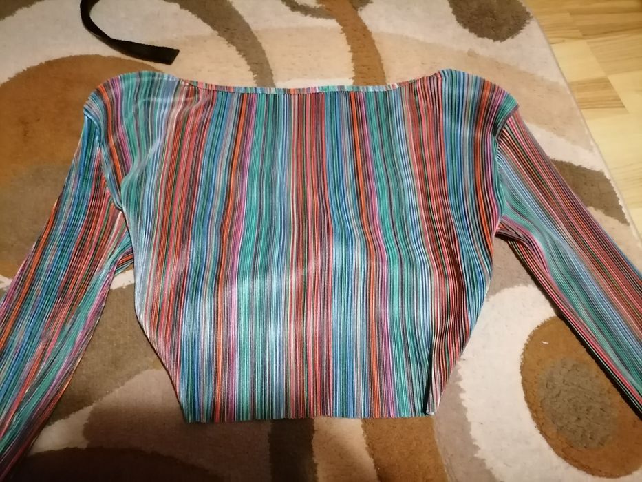 Bluză top multicoloră