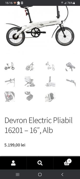 Bicicleta electrica pliabila Devron!