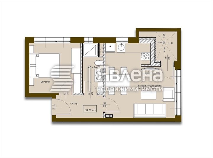 Продава се Двустаен апартамент в Поморие - 61 кв.м за 1237 €/кв.м - Снимка #1