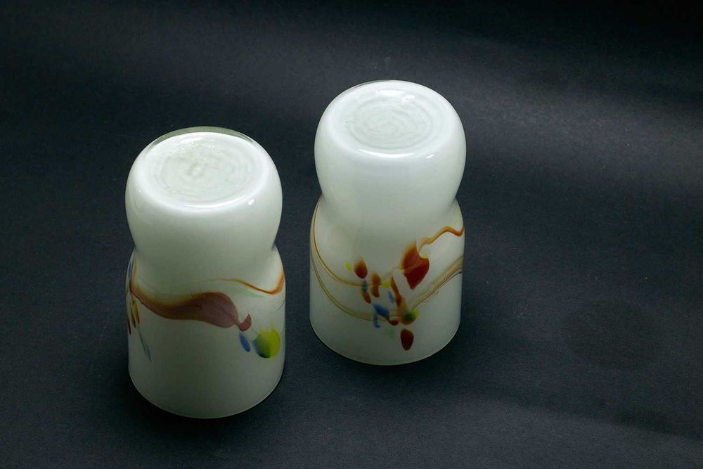 2 Вазочки под цветы, МОЛОЧНОЕ СТЕКЛО