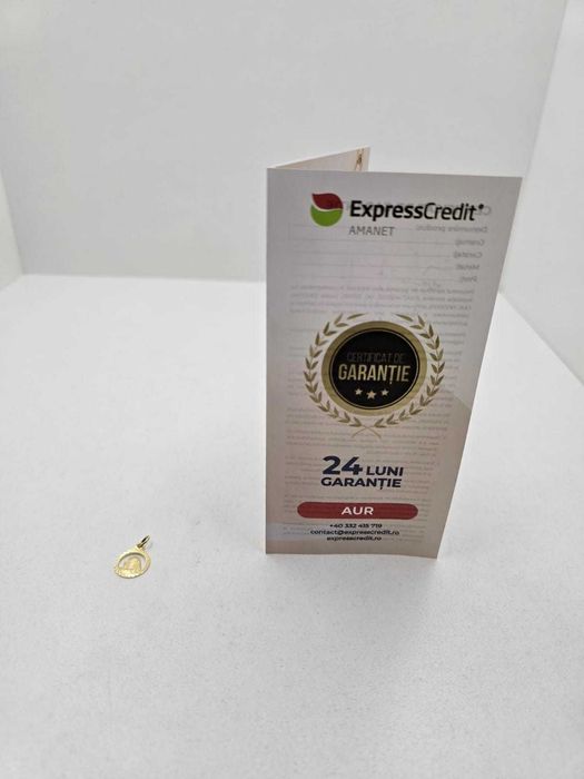 Medalion aur 14K 1.06gr (Ag25 Belvedere B.40858.6)-Garantie 2 Ani!